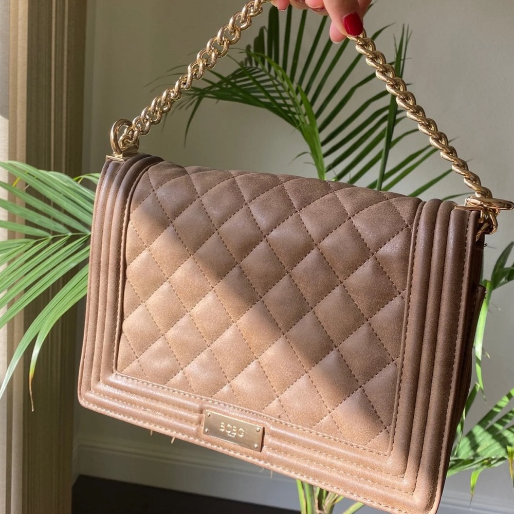 BCBG | Nude Satchel Purse